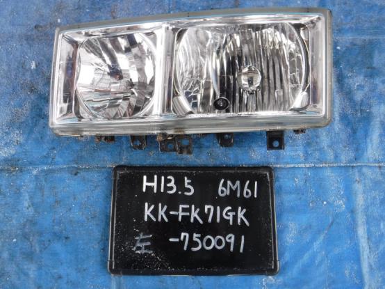 ヘッドライト（左）　三菱ふそう　ファイター　KK-FK71GK　[P18451]