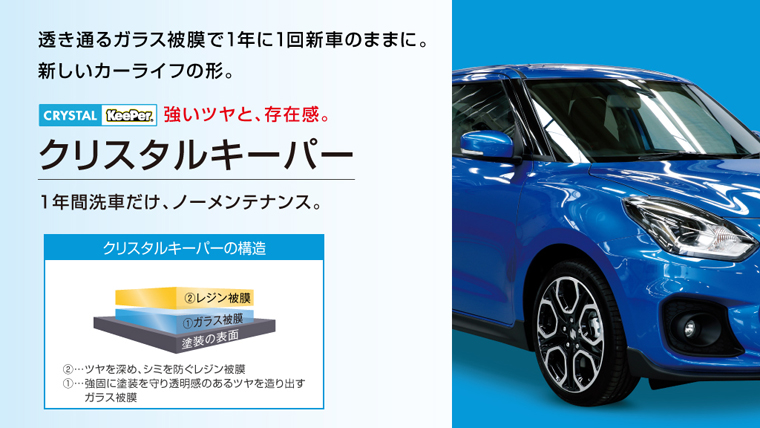 クリスタルキーパー 1年間洗車だけ、ノーメンテナンス。